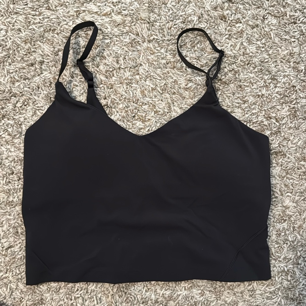 Lululemon Align Cropped Cami Tank Top. Black size 8.